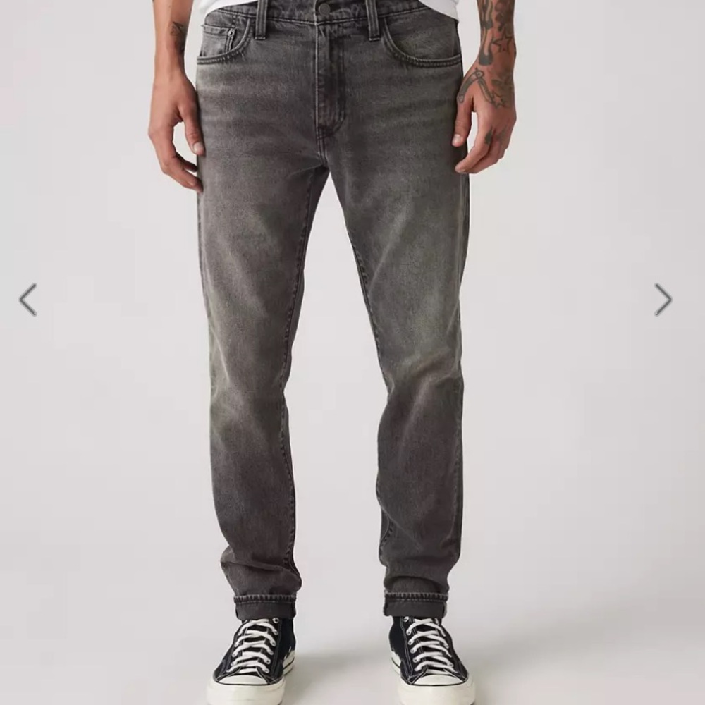 Levi's 512 Slim Taper Fit Jeans Men's 32x32 Grey Faded Denim Stretch